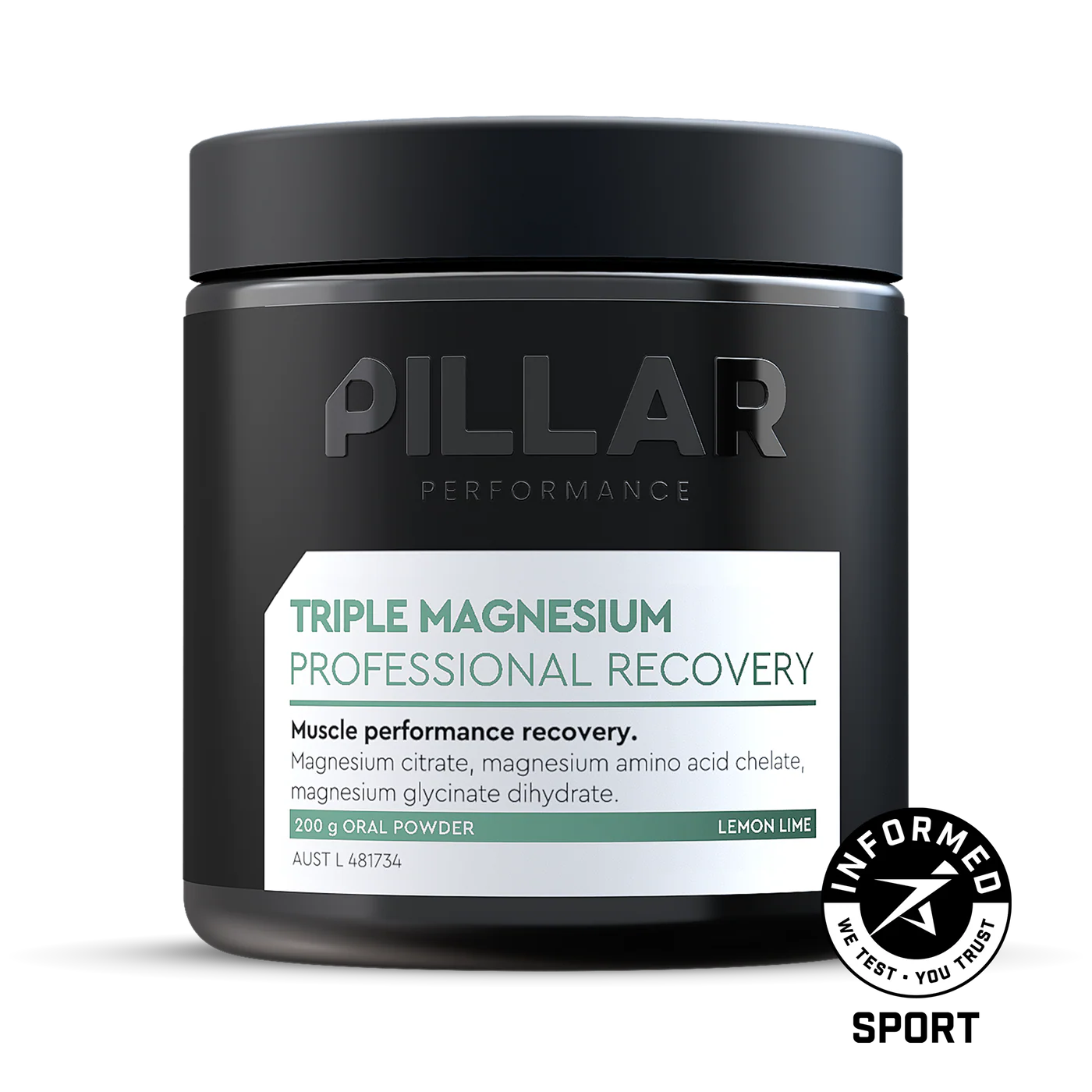 Triple Magnesium Powder — Lemon Lime